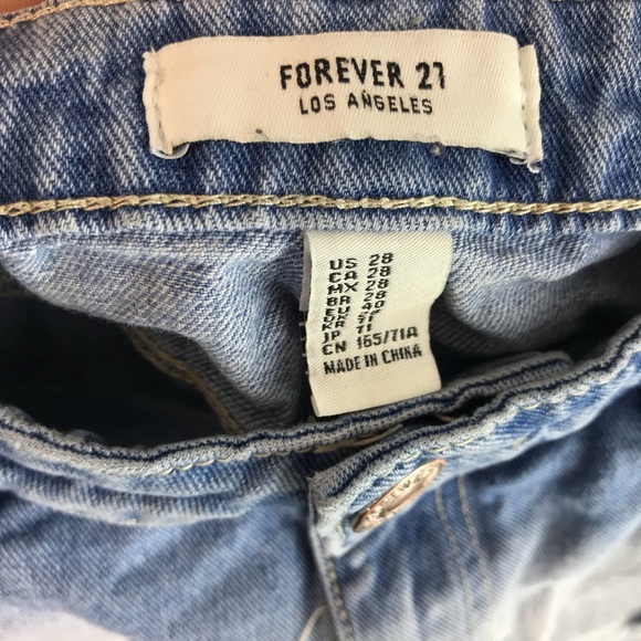 {FOREVER 21} Ombré Distressed Jean Shorts - Picture 3 of 6